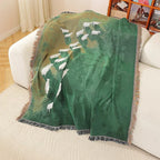 Frida Sheep Woven Throw Blanket — product detail view