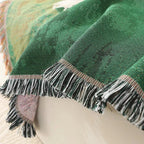 Frida Sheep Woven Throw Blanket — size and scale reference