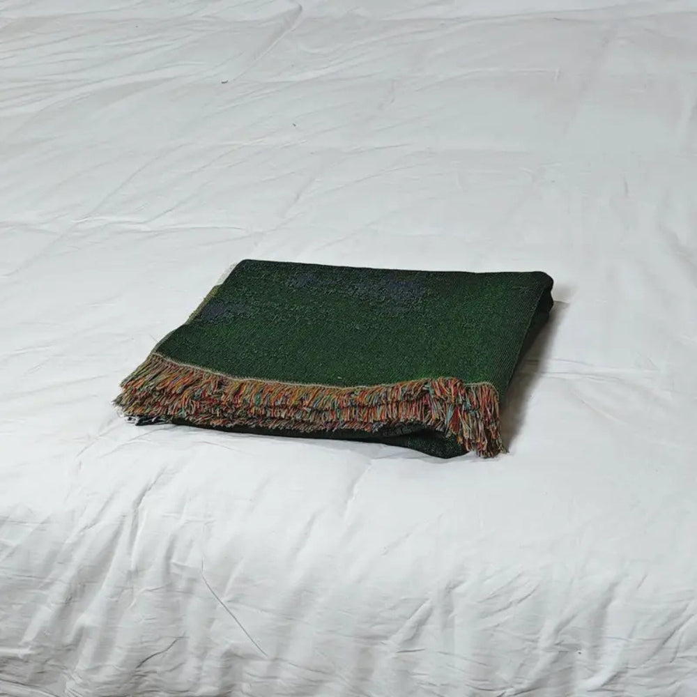 Frida Sheep Woven Throw Blanket — product feature detail