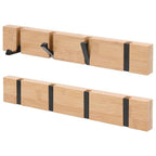 Functional Flip Wooden Wall Hook Rack — additional view