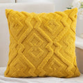 Fuzzy Diamond Pattern Cushion Cover — product feature detail