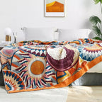 Sunburst Cotton Blanket — product in use
