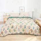 Garden Reverie Cotton Blanket — alternate angle view