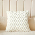 Geo Leaves Embroidered Cushion Cover — additional view