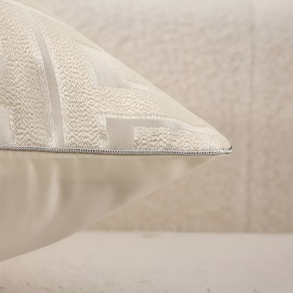Geometric Jacquard Luxury Cushion Cover — lifestyle shot