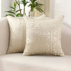 Geometric Jacquard Luxury Cushion Cover — additional view