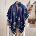 Ginkgo Leaf Print Tassel Shawl — alternate angle view