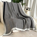 Golden Chevron Luxe Blanket — alternate angle view