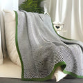 Golden Chevron Luxe Blanket — material texture close-up