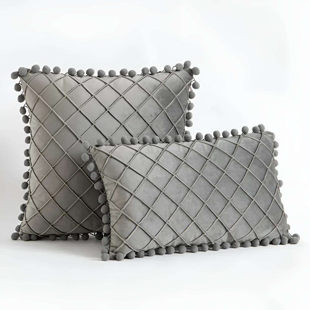 Quilted Luxe Cushion Cover — material texture close-up