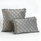 Quilted Luxe Cushion Cover — material texture close-up