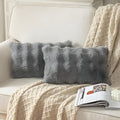 Rabbit Faux Fur Pillow Cover — product close-up