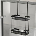 Stainless Steel Bathroom Hanging Caddy Rack — product in use