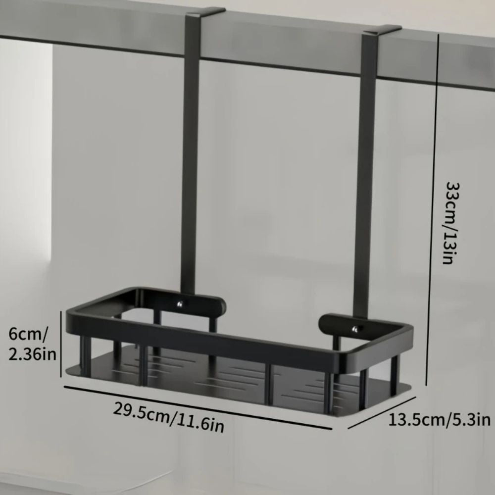 Stainless Steel Bathroom Hanging Caddy Rack — product feature detail