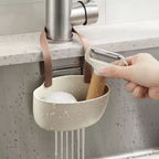 Hanging Silicone Dish Drainer Organiser — product in use