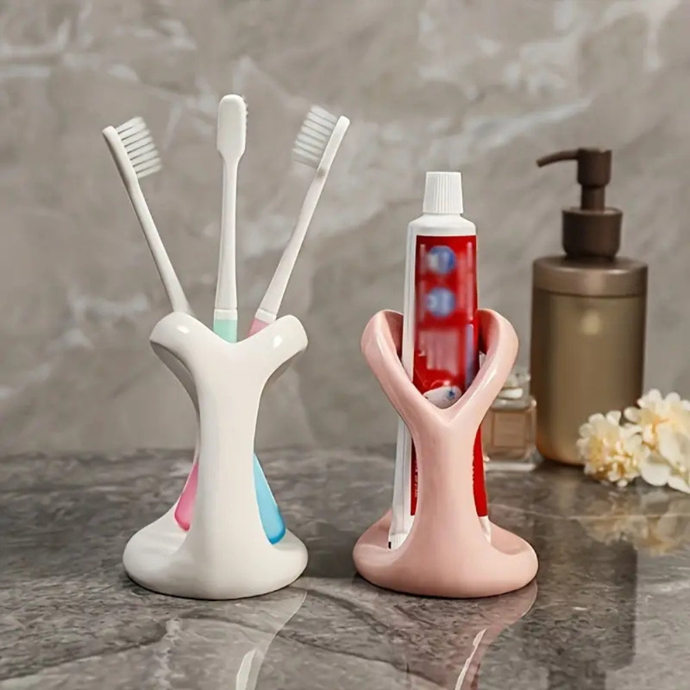 Heart-Shaped Ceramic Toothbrush Holder — product detail view
