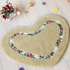 Heart Floral Tufted Bath Mat — product feature detail