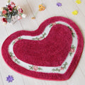 Heart Floral Tufted Bath Mat — alternate angle view