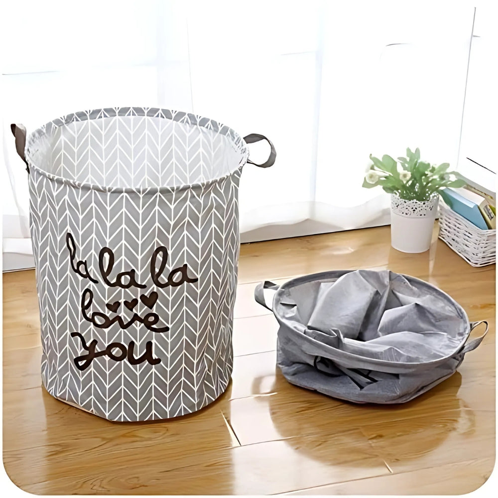 Home Charm Laundry Basket — product in use