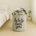 Home Charm Laundry Basket — lifestyle shot