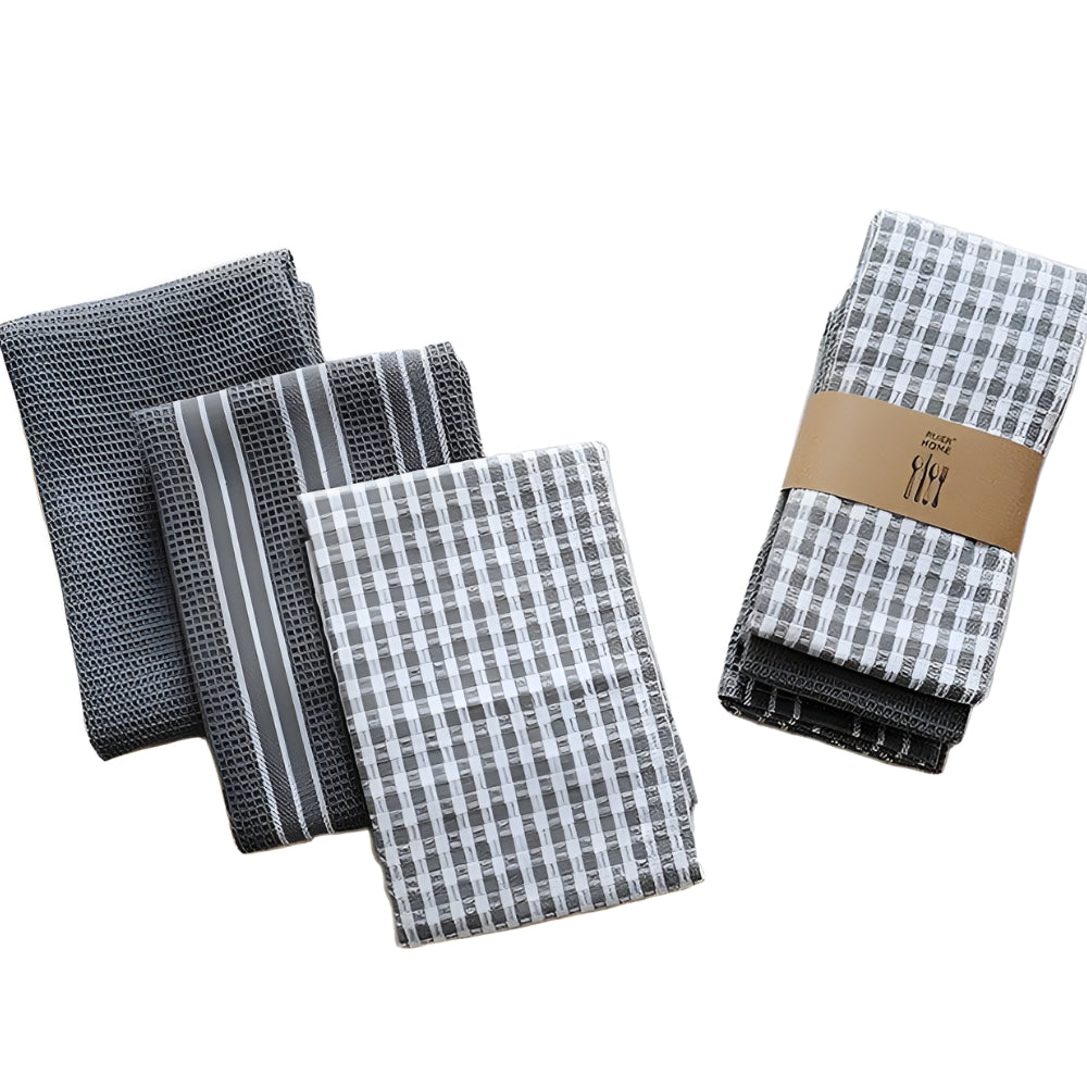 Home Essentials Kitchen Tea Towels Set — material texture close-up
