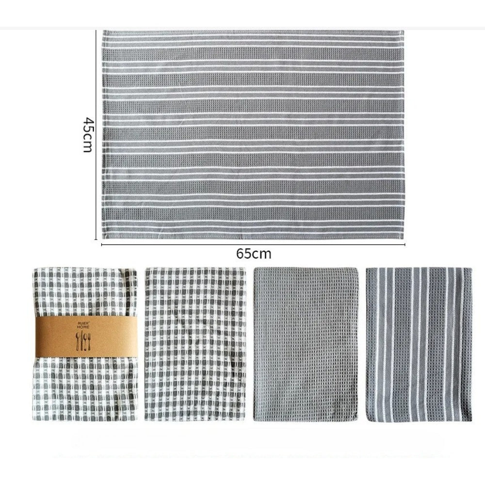 Home Essentials Kitchen Tea Towels Set — alternate angle view