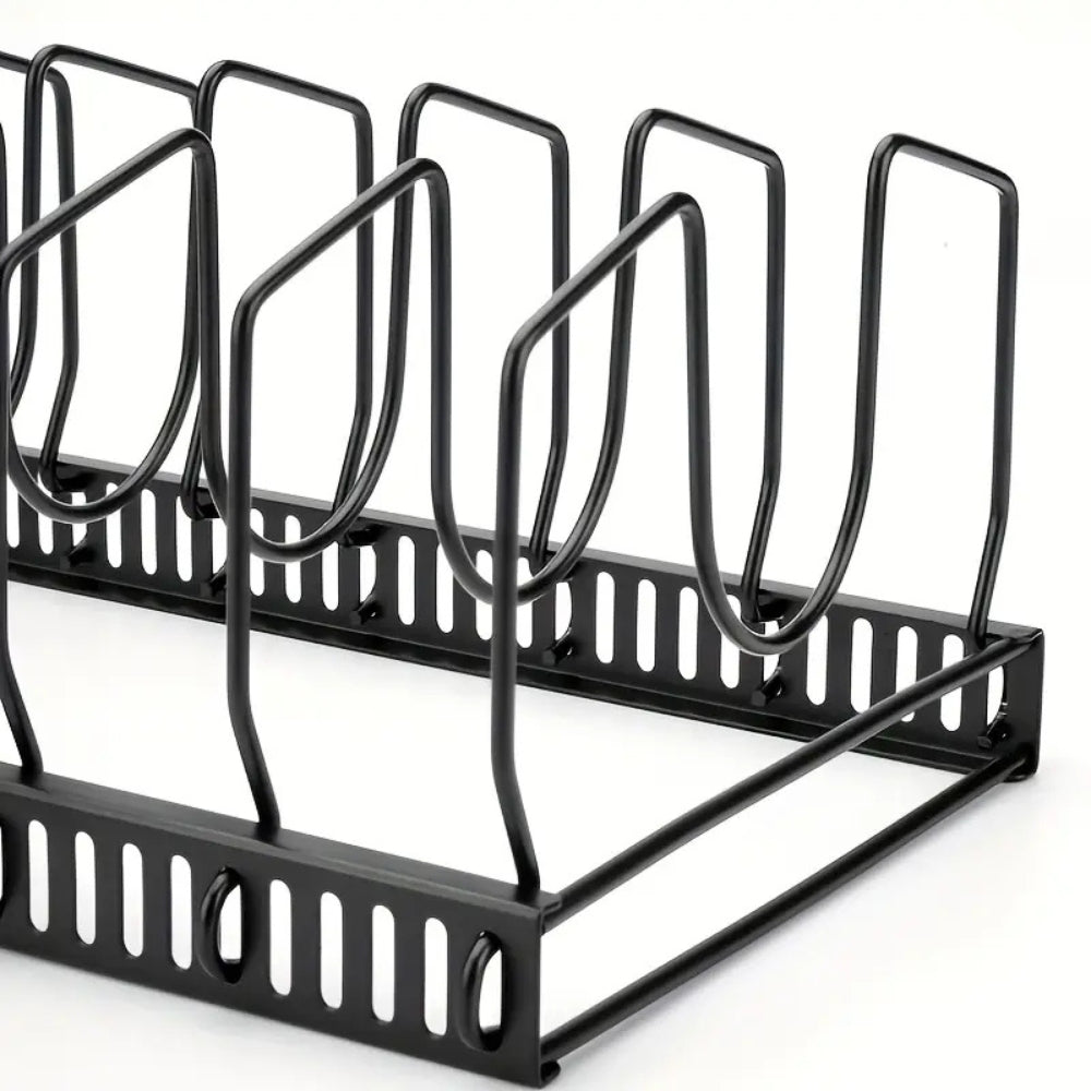 Iron Dish Pot Lid and Utensils Storage Rack — size and scale reference