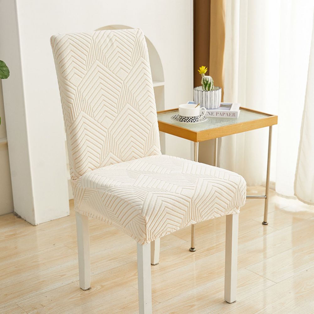 Jacquessa Elastic Jacquard Chair Cover — size and scale reference