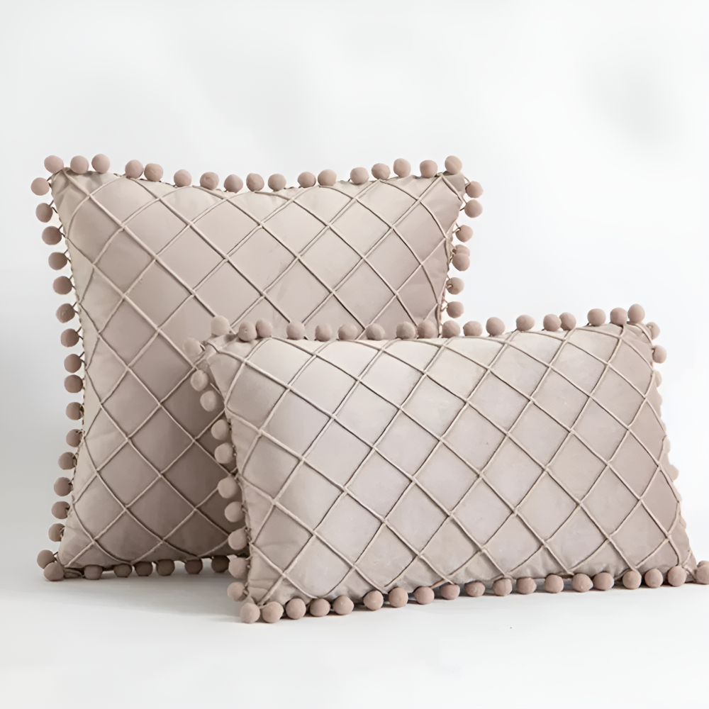 Quilted Luxe Cushion Cover — size and scale reference
