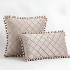 Quilted Luxe Cushion Cover — size and scale reference