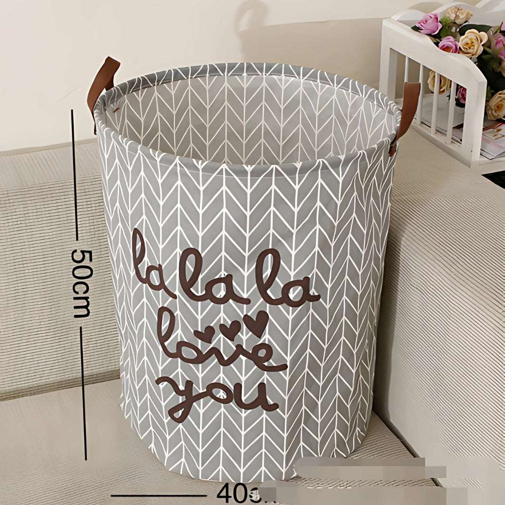 Home Charm Laundry Basket — alternate angle view