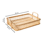 Rustic Weave Rattan Tray — material texture close-up
