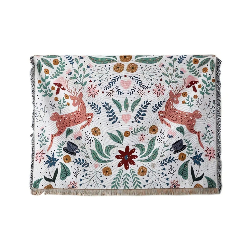 Laurel Nature-Inspired Soft Blanket — alternate angle view