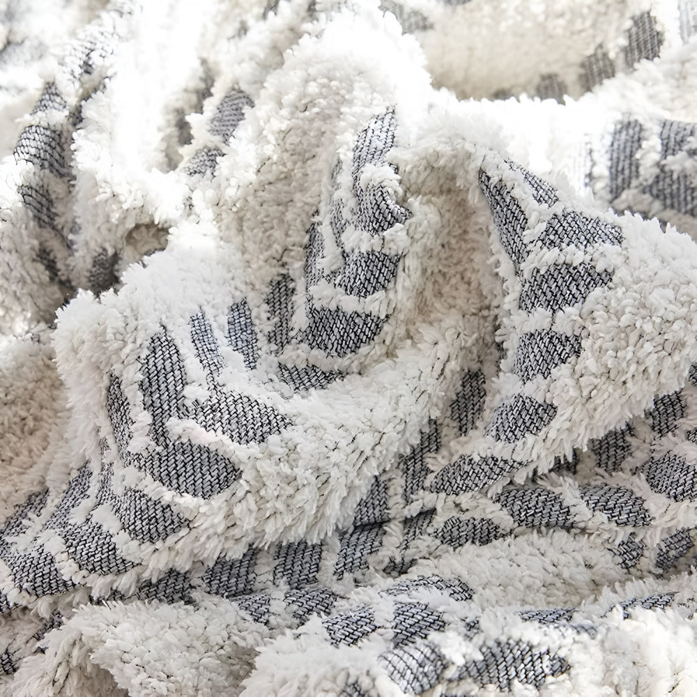 Leaf Fringed Lace Sofa Cover — additional view