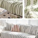 Leaf Fringed Lace Sofa Cover — product close-up