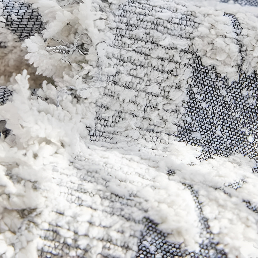 Leaf Fringed Lace Sofa Cover — lifestyle shot