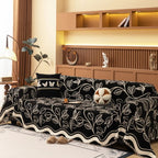 Leaf Inspired Luxury Chenille Sofa Cover