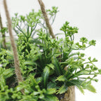 Leafara Hanging Artificial Plant In Woven Basket Pot — product feature detail