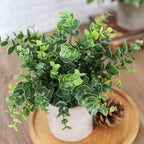Leafora Artificial Plants in Modern Pots Decor | 3pcs Set — material texture close-up