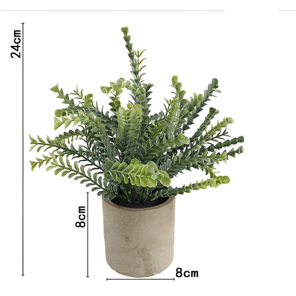 Leafora Artificial Plants in Modern Pots Decor | 3pcs Set — additional view