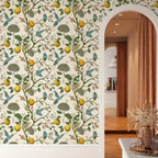 Lemon Bluebird PVC Adhesive Wallpaper — size and scale reference