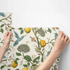 Lemon Bluebird PVC Adhesive Wallpaper — product close-up