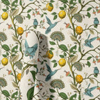 Lemon Bluebird PVC Adhesive Wallpaper — product in use