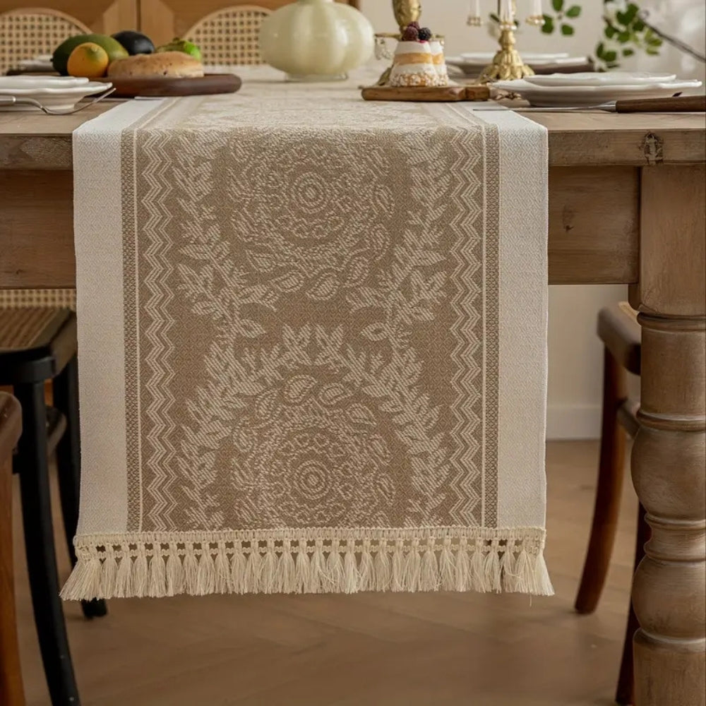 Leona Luxury Linen Table Runner — additional view