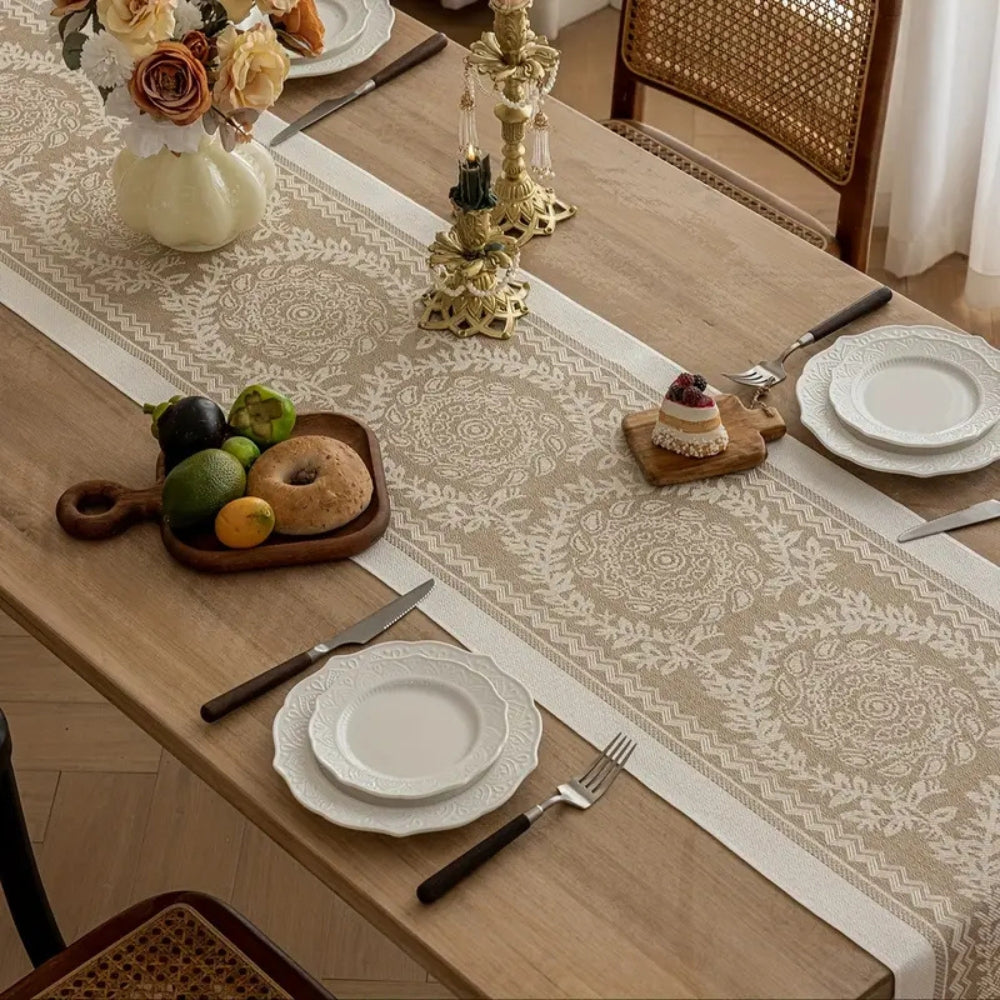 Leona Luxury Linen Table Runner — product close-up