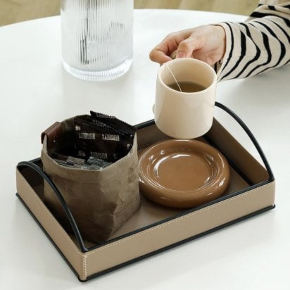 Linéa Faux Leather Display Tray — main product photo