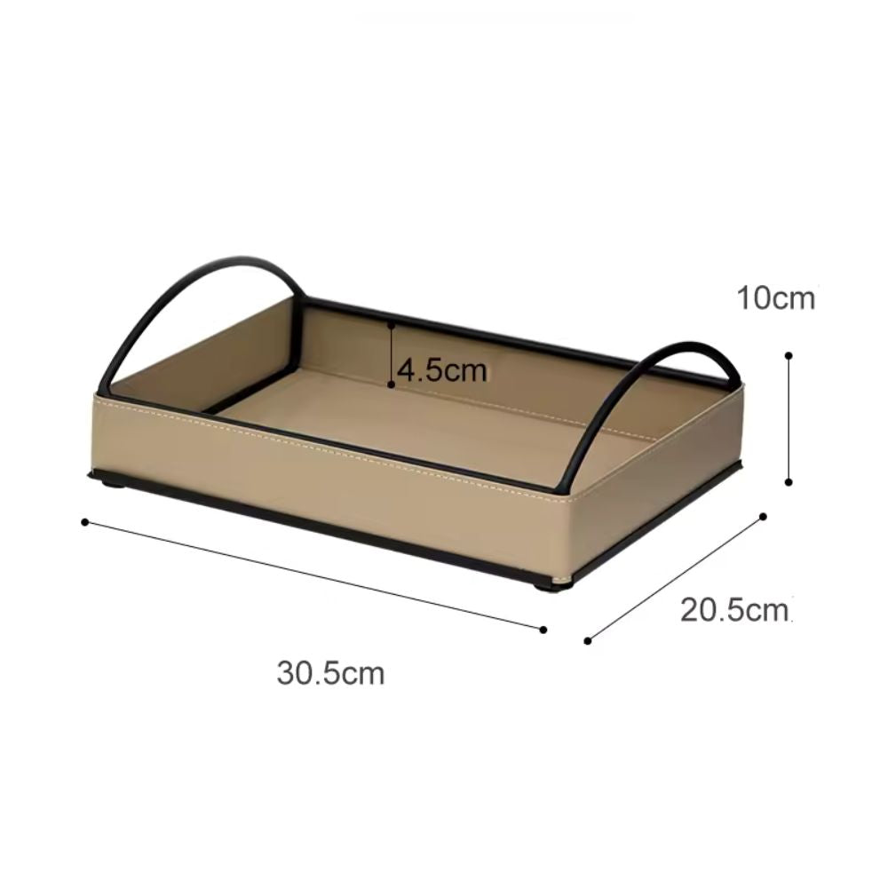 Linéa Faux Leather Display Tray — size and scale reference