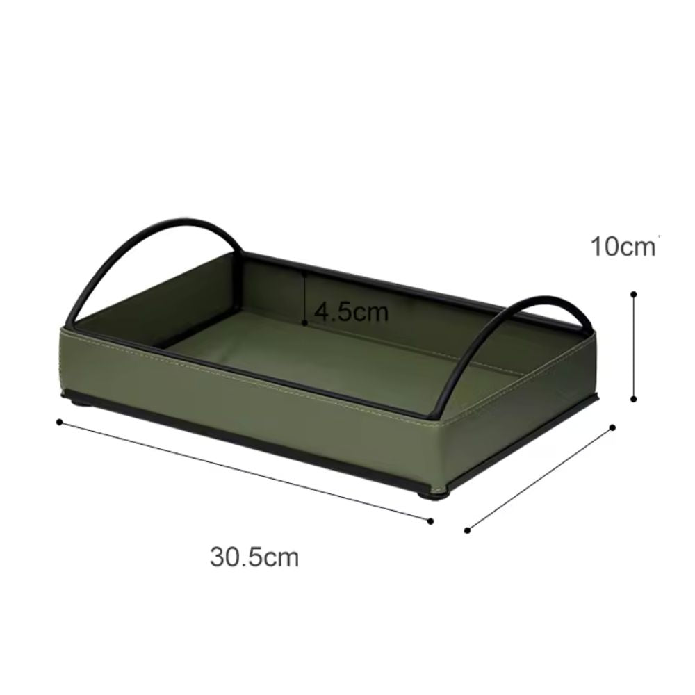 Linéa Faux Leather Display Tray — alternate angle view