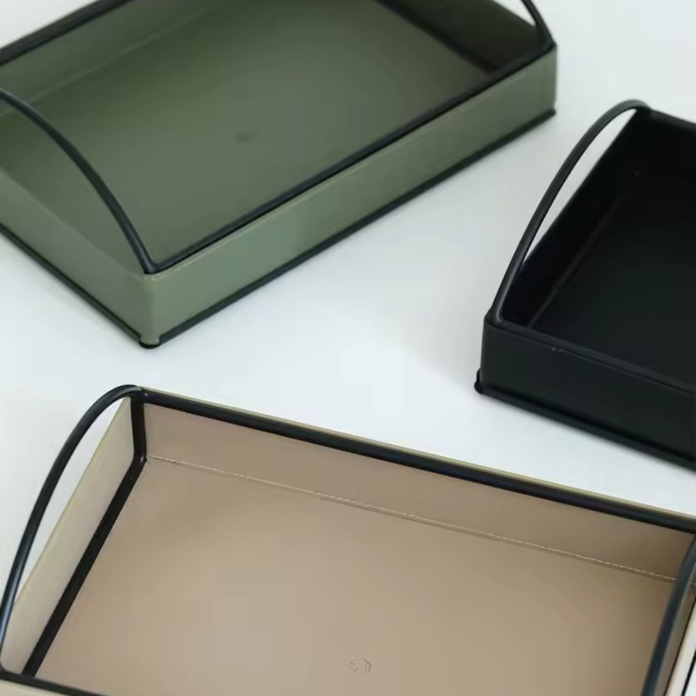 Linéa Faux Leather Display Tray — product feature detail