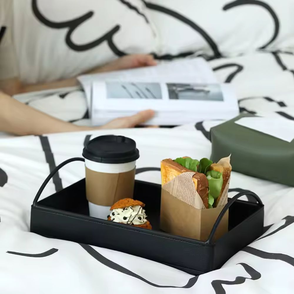 Linéa Faux Leather Display Tray — product detail view